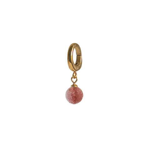 Strawberry Quartz Charm