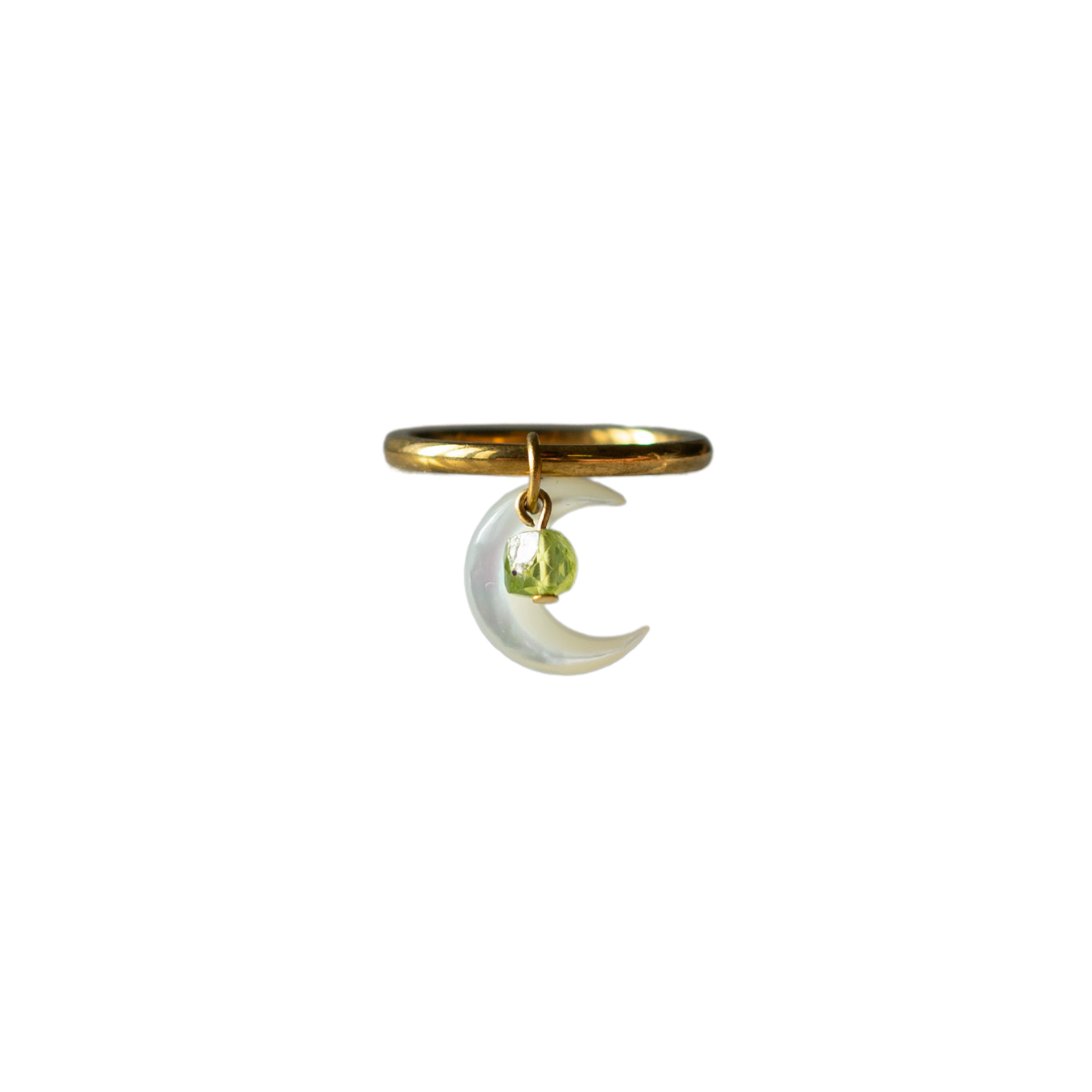 Gold Crescent Ring