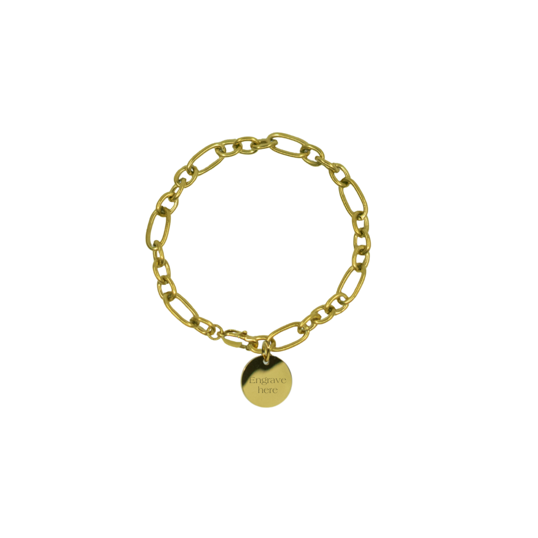 Ronde Bracelet - Gold [Engravable]