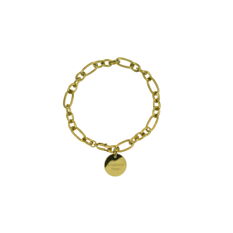Ronde Bracelet - Gold [Engravable]