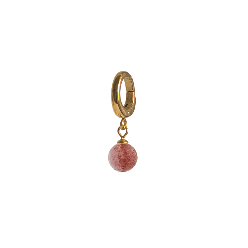 Strawberry Quartz Charm