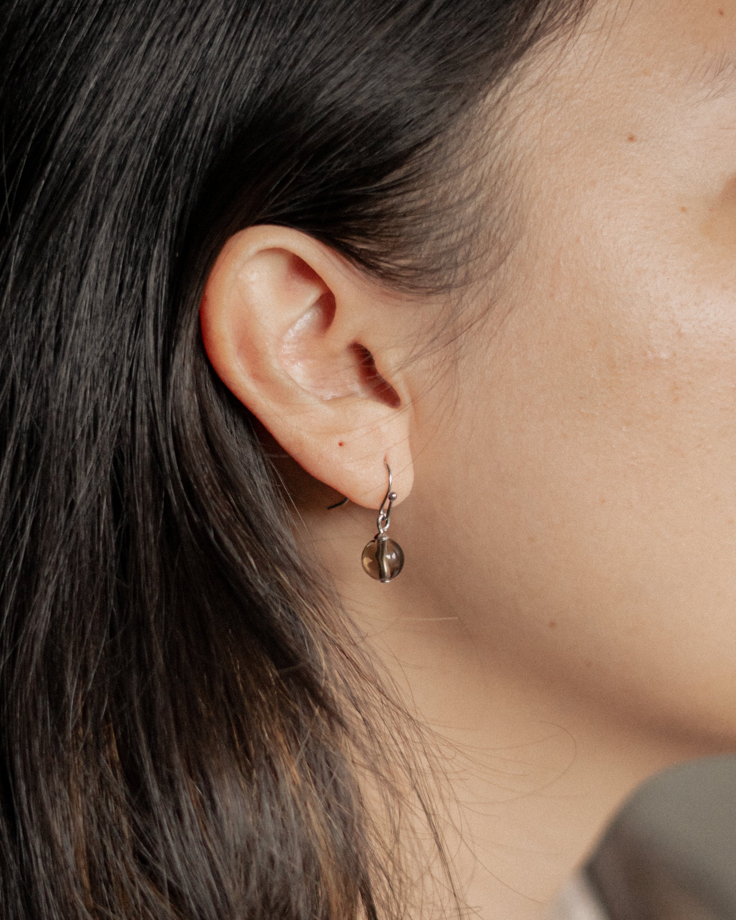 Smoky Quartz Leyr Earring