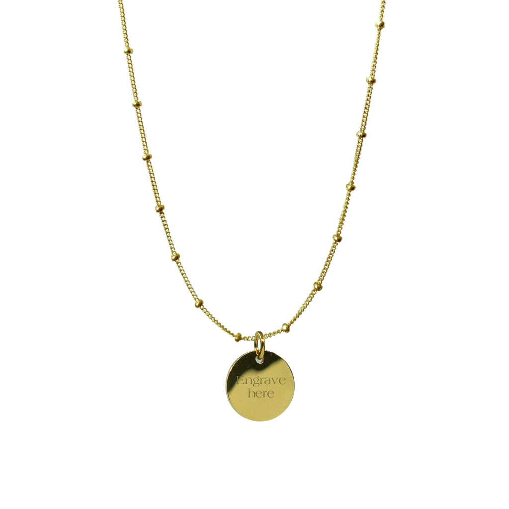 Ronde Necklace - Gold [Engravable]