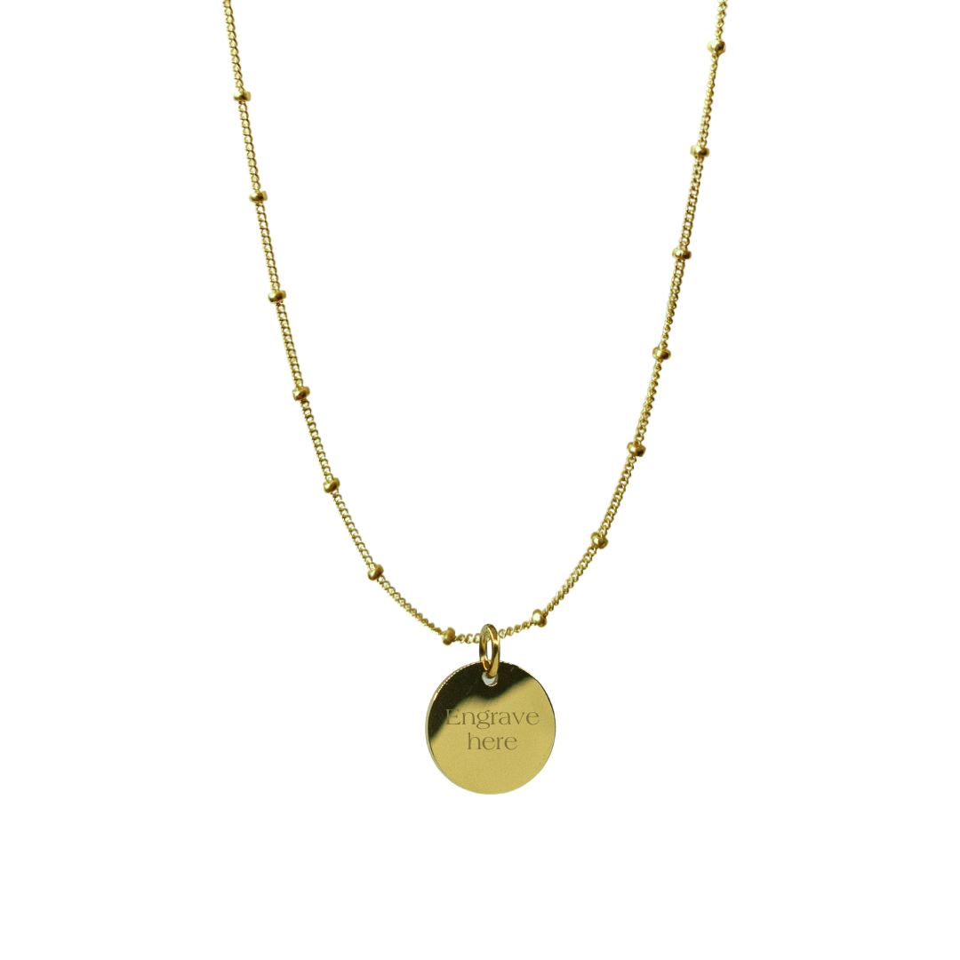 Ronde Necklace - Gold [Engravable]