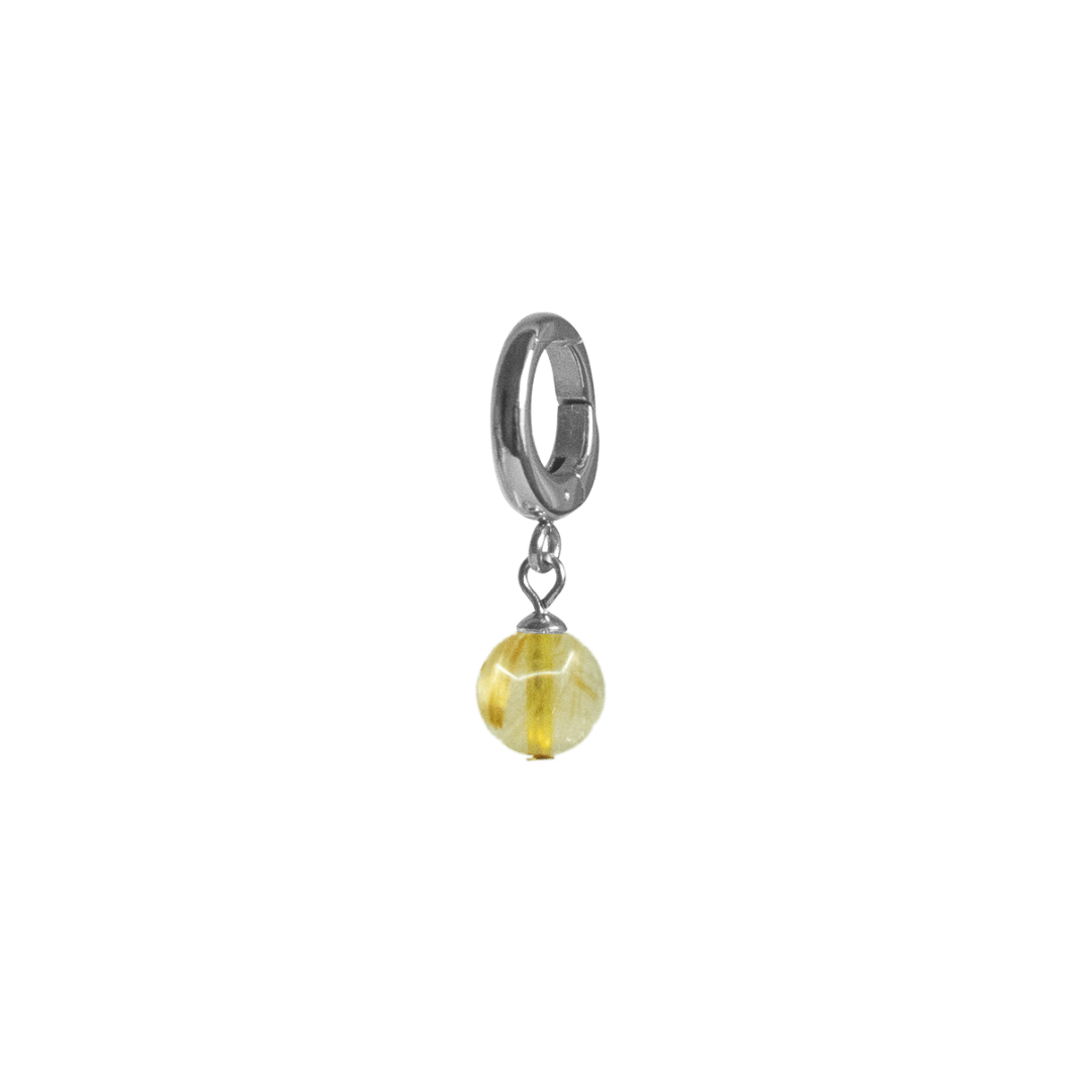 Golden Rutile Charm