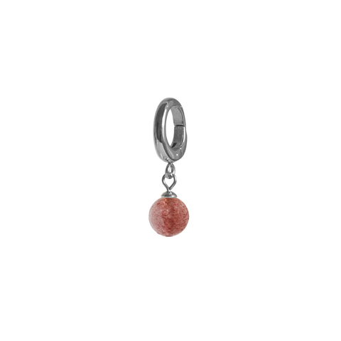 Strawberry Quartz Charm