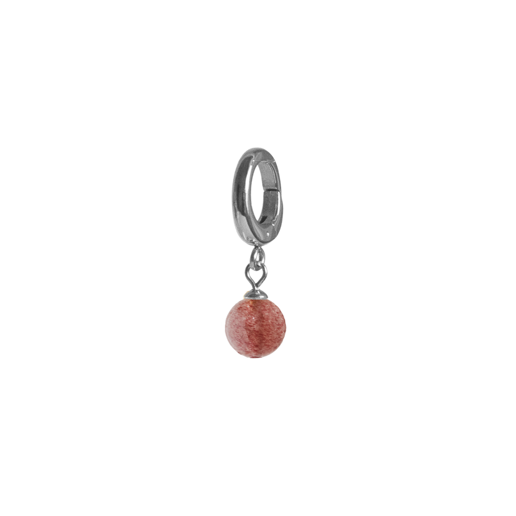 Strawberry Quartz Charm